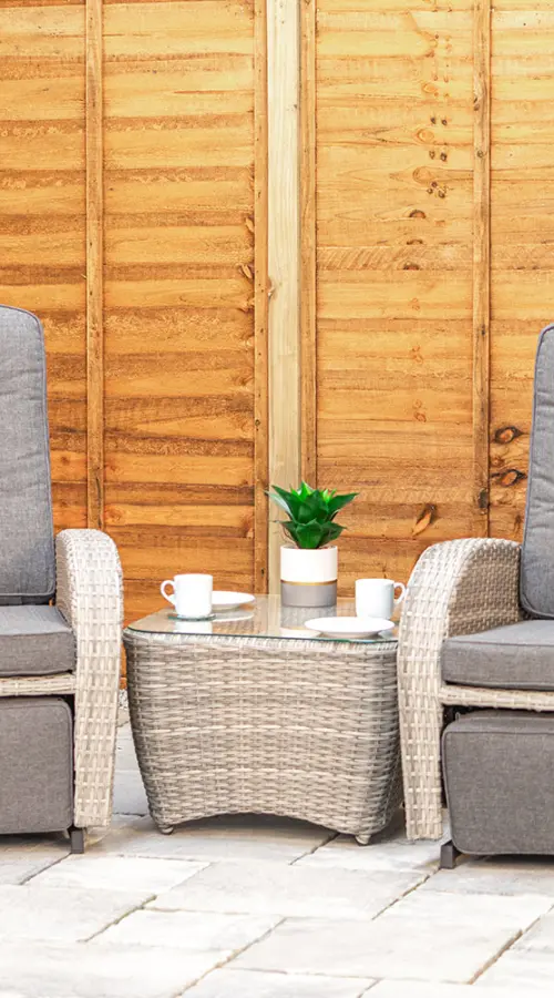 Customer Reviews for Burbage Rocking & Reclining Rattan Bistro Set in Silver Grey