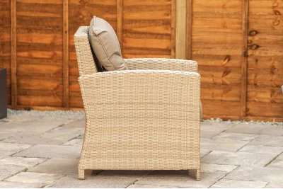 Sapcote Modular Lounge Dining Set in Natural Rattan
