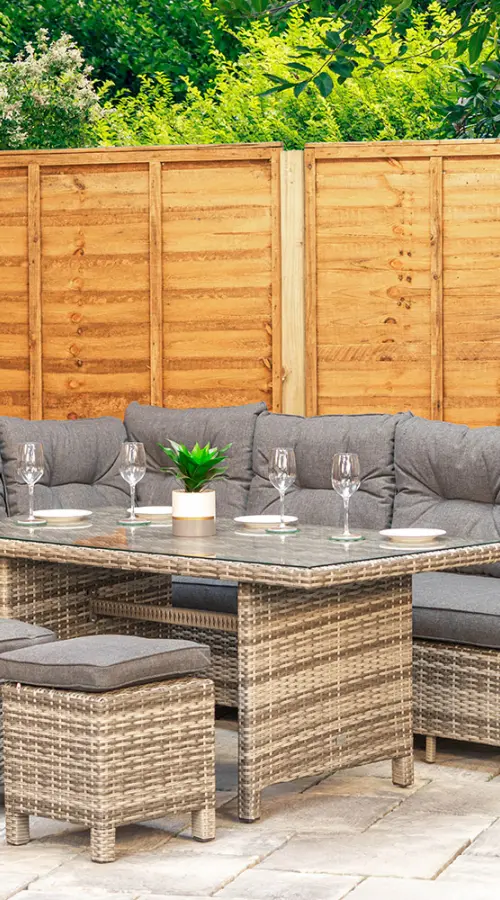 Customer Reviews for Sapcote Modular Corner Dining Set in Grey Rattan 