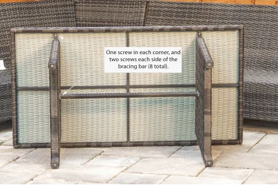 Sapcote Modular Corner Dining Set in Natural Rattan 