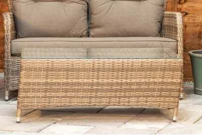 Sapcote Sofa Lounge Set in Brown Rattan 