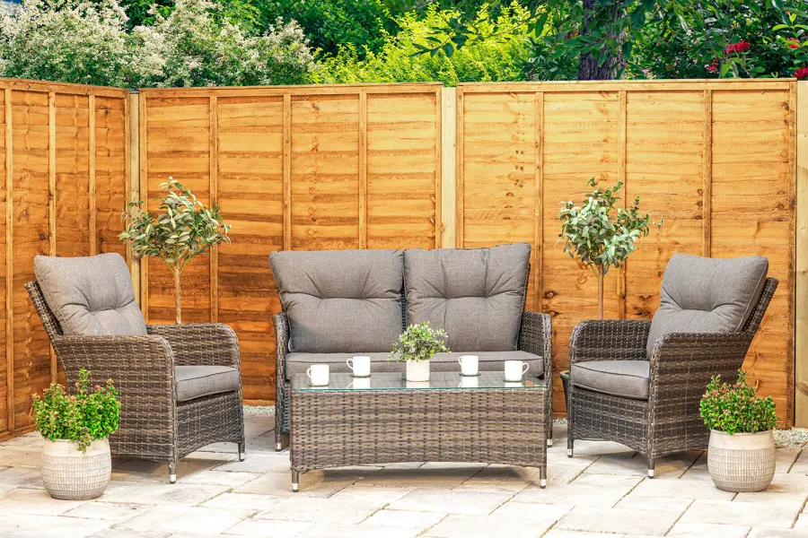 Customer Reviews for Sapcote Sofa Lounge Set Dark Grey Rattan 