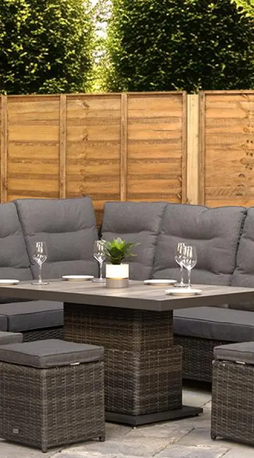 Customer Reviews for Burbage Reclining Rattan Corner Lounge Set in Stone Grey