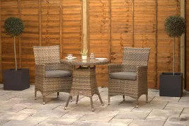 Sapcote Bistro Set in Brown Rattan Sapcote Bistro Set in Brown Rattan