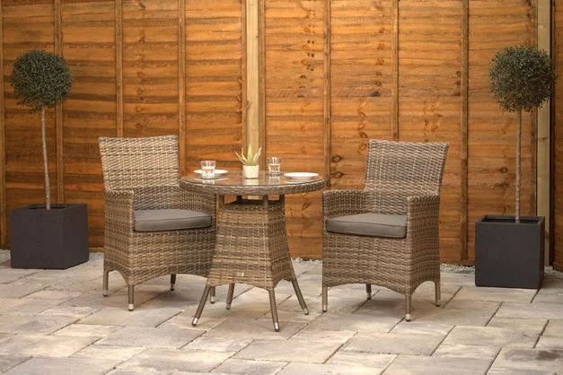 Sapcote Bistro Set in Brown Rattan Sapcote Bistro Set in Brown Rattan