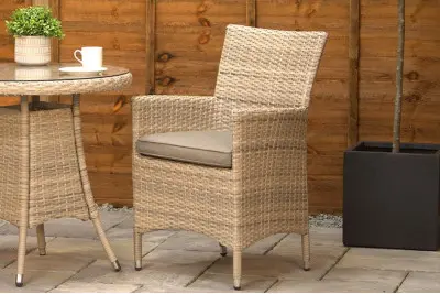 Sapcote Bistro Set in Natural Rattan
