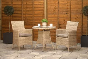 Sapcote Bistro Set in Natural Rattan Sapcote Bistro Set in Natural Rattan