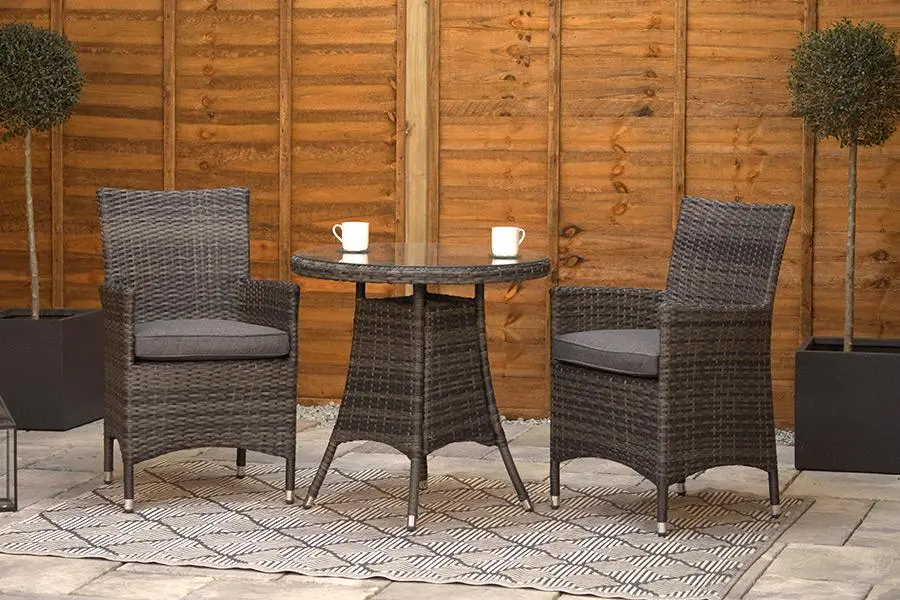 Customer Reviews for Sapcote Bistro Set in Stone Grey Rattan