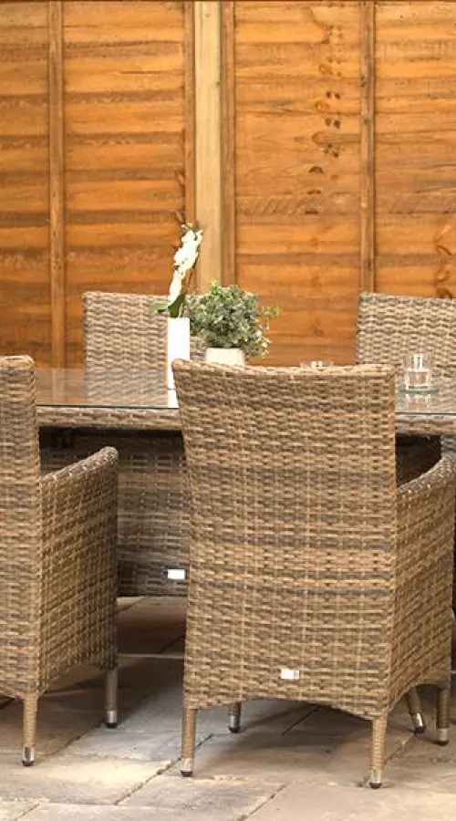 Customer Reviews for Sapcote 6 Seater Rectangular Dining Set in Brown Rattan