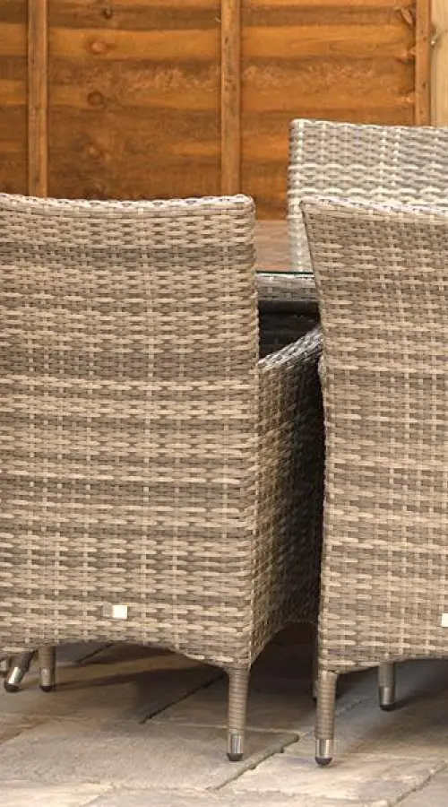 #AskGFUK for Sapcote 6 Seater Rectangular Dining Set in Grey Rattan