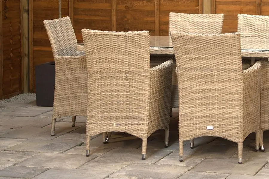 #AskGFUK for Sapcote 6 Seater Rectangular Dining Set in Natural Rattan