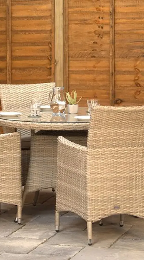 Customer Reviews for Sapcote 6 Seater Round Dining Set in Natural Rattan