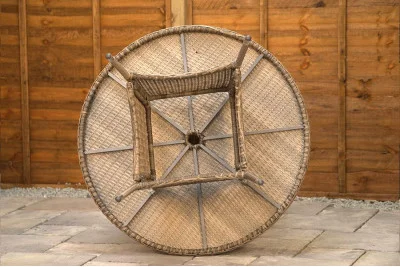 Sapcote 4 Seater Round Dining Set in Brown Rattan