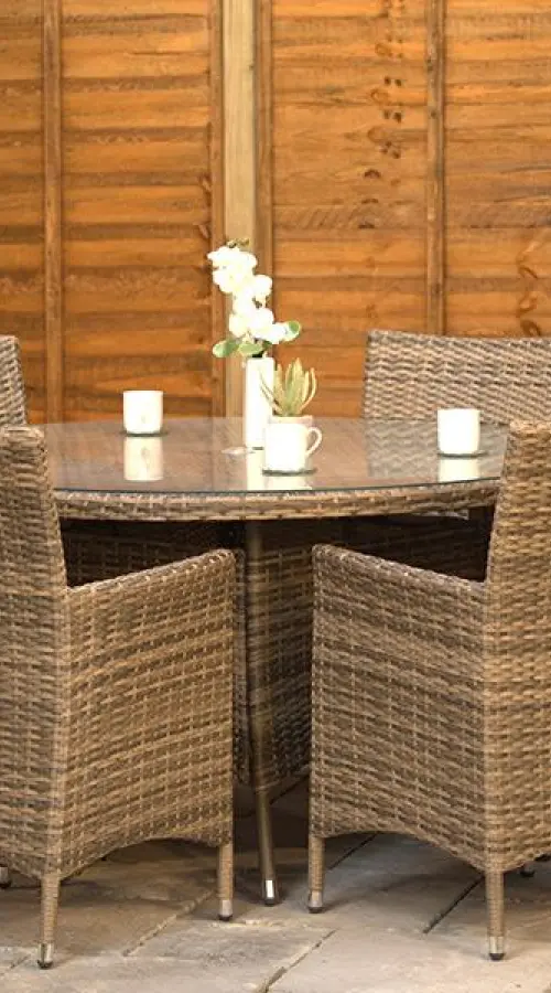 Customer Reviews for Sapcote 6 Seater Round Dining Set in Brown Rattan