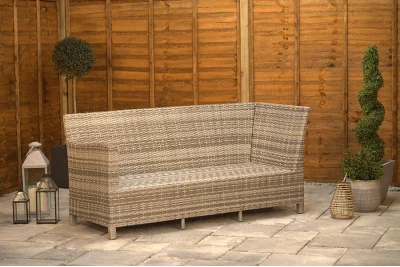 Sapcote Mini Modular Corner Set in Grey Rattan 