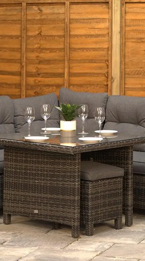 #AskGFUK for Sapcote Mini Modular Corner Set in Dark Grey Rattan 