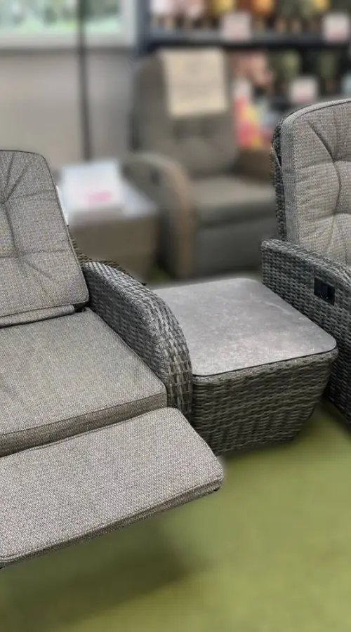#AskGFUK for Burbage 2026 Rocking/Non-Rocking Recliner Bistro Set Stone Grey