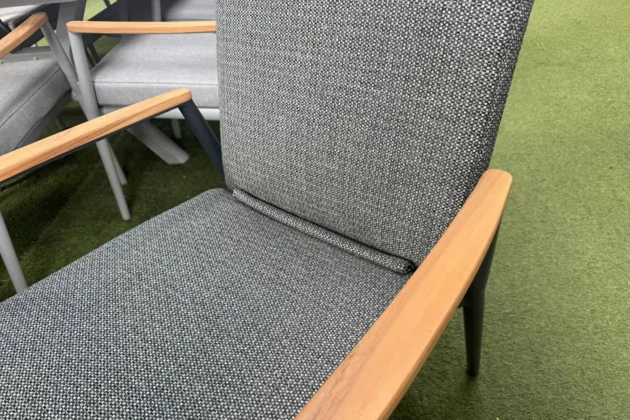 #AskGFUK for Cosby 4 Seater Reclining Dining Set in Grey