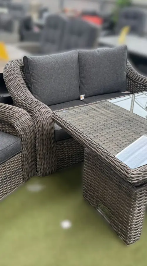 Customer Reviews for Oakham 4 Seater Sofa Lounge Set with Height Adjustable Table in Grey