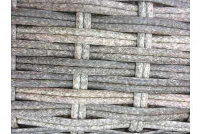 Burbage 6 Seater Round Reclining Dining Set in Cappuccino Rattan